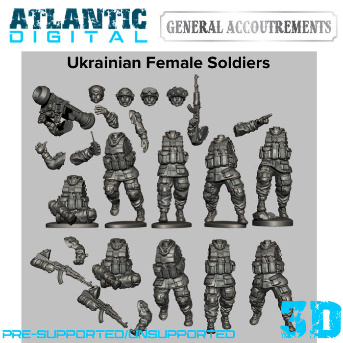 Modern Ukrainian Female Soldiers
