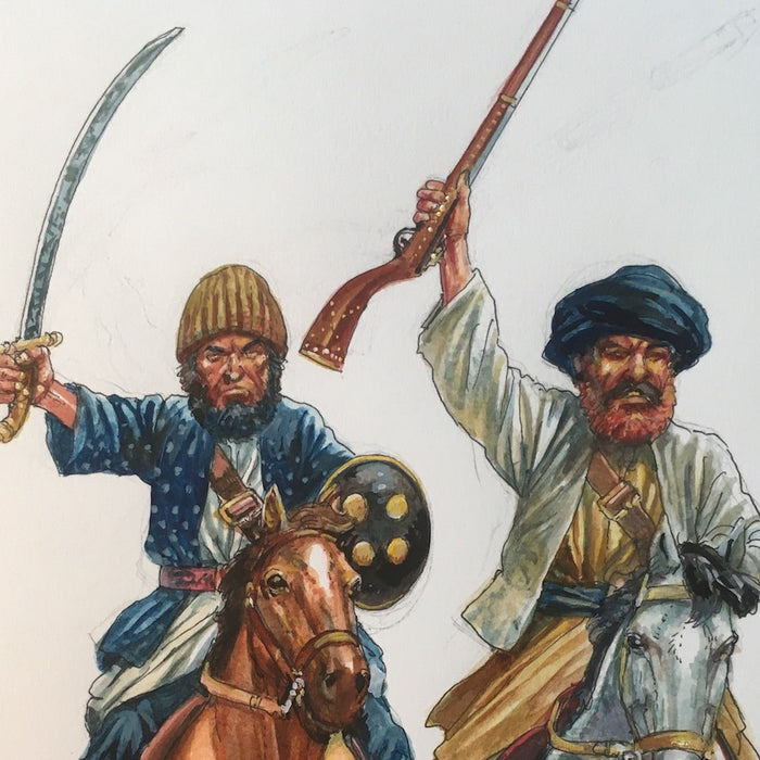 Peter Dennis Afghan Cavalry Illustration