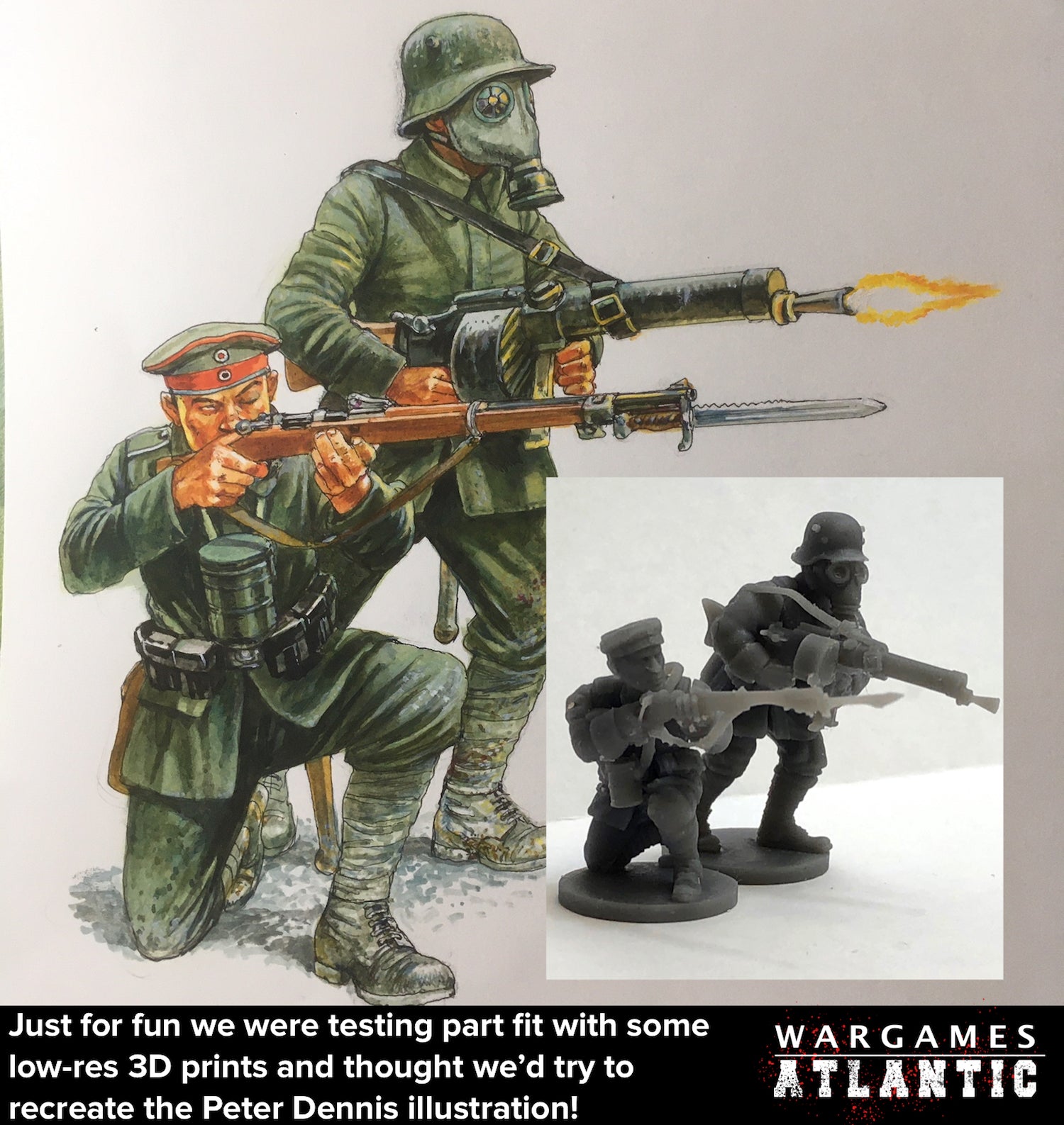 Playing with WW1 3D Prints