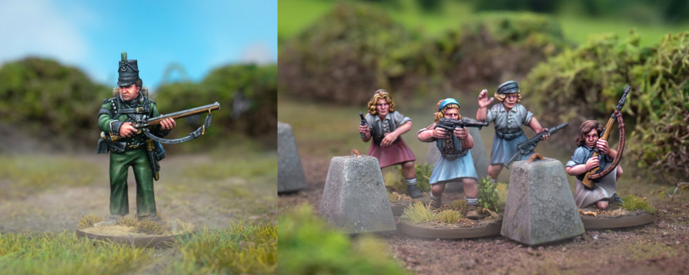 Two New Plastic Sets! Patrick Harper and Female French Resistance!