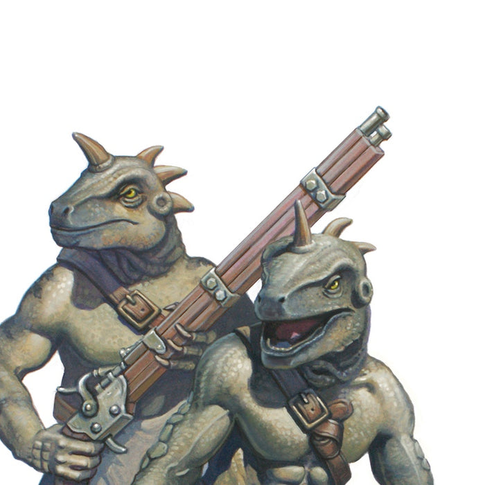 Lizardmen Illustration by Mark Stacey