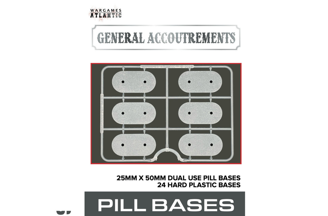 25mm x 50mm Pill Dual Use Bases