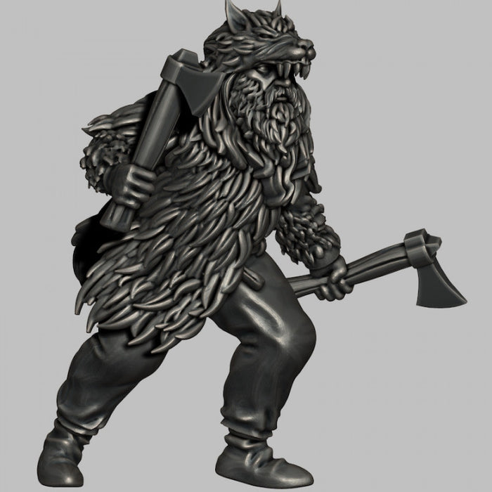 Minifig: Norse Viking Berserker (Ulfhedinn) – Saber-Scorpion's