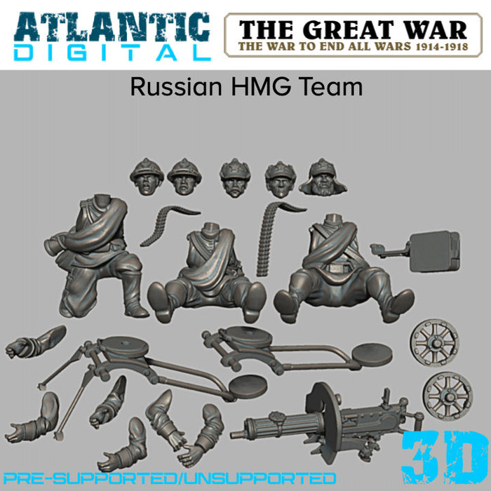 WW1 Russian HMG Team