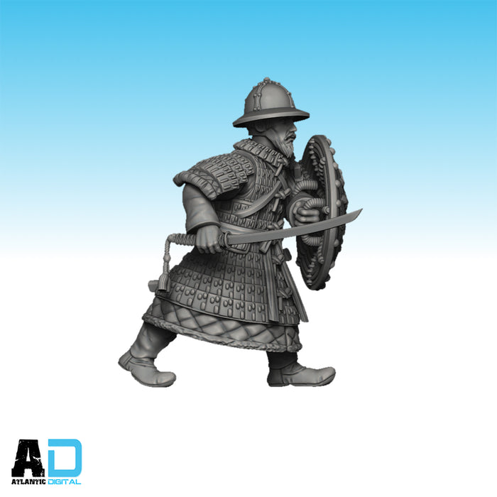 Joseon warriors in scale lamellar armor