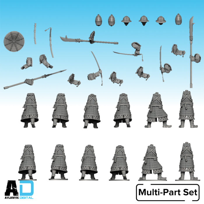 Joseon warriors in scale lamellar armor