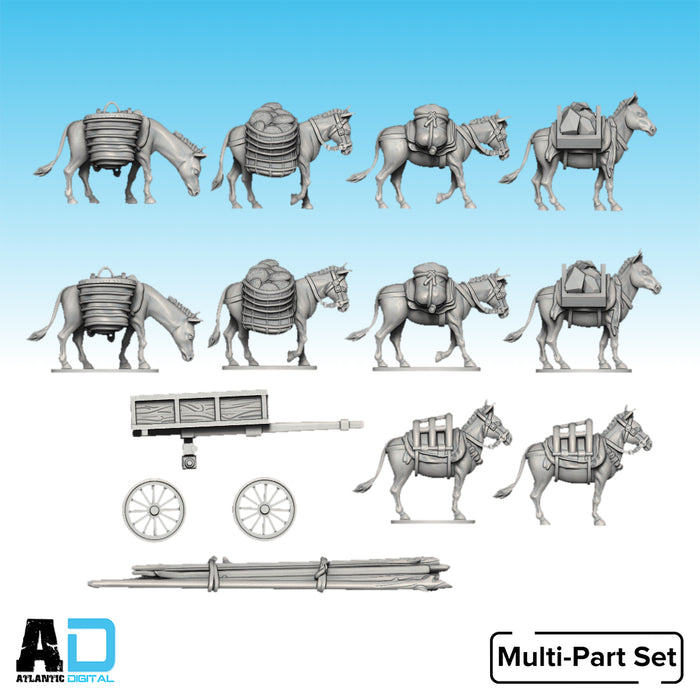 Donkey's with Saddle Luggage