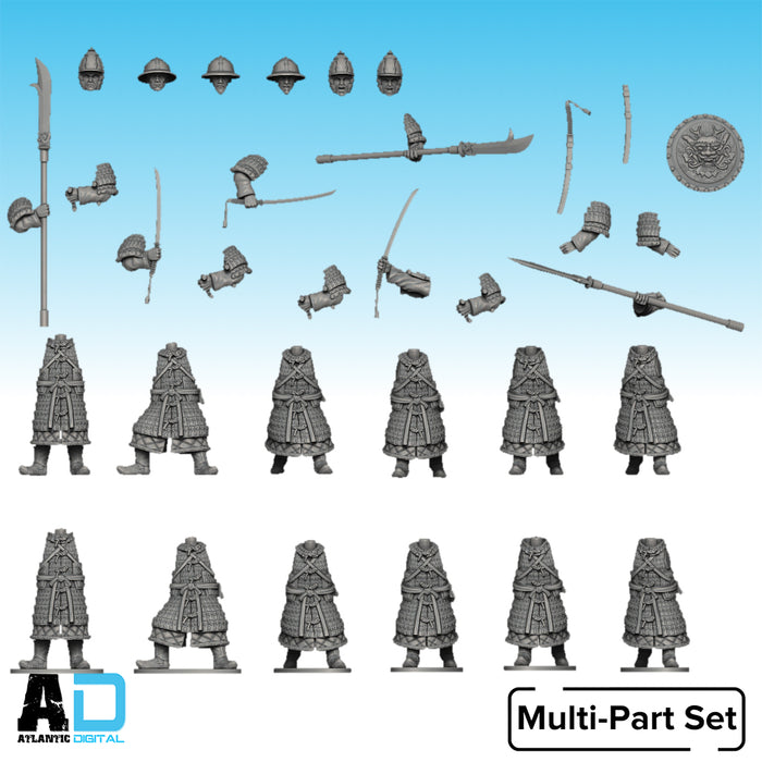 Joseon warriors in scale lamellar armor