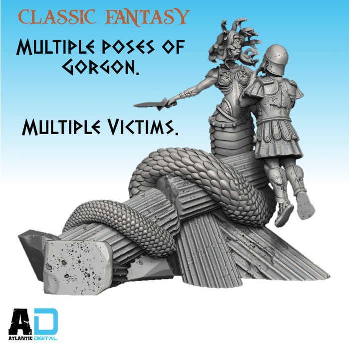 Gorgon and victims