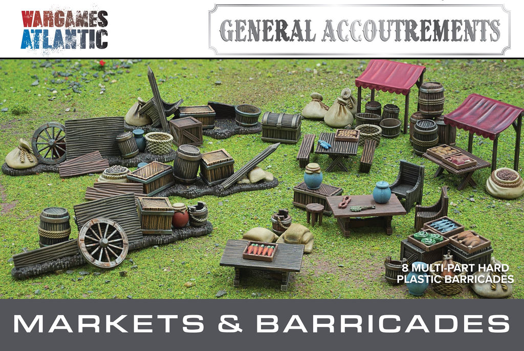 Barricate In Plastica Per Wargame – 28mm – Terreno Post-Apocalittico – 10 Pezzi March Of War