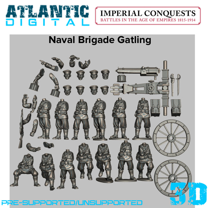 British Naval Brigade Gatling