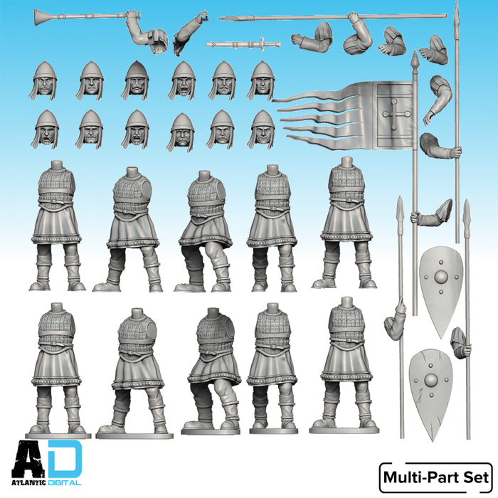 Armored Skoutotai Spearmen