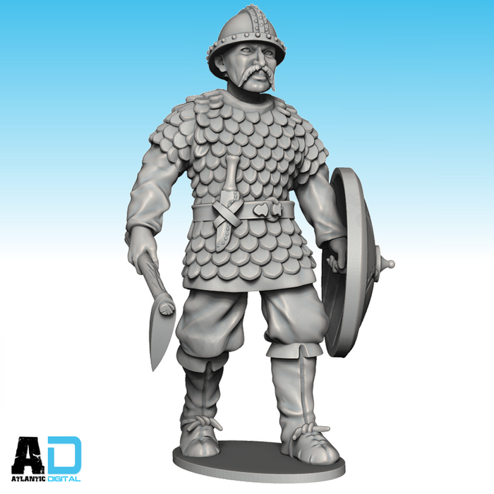 Carolingian Warriors In Scale Armor