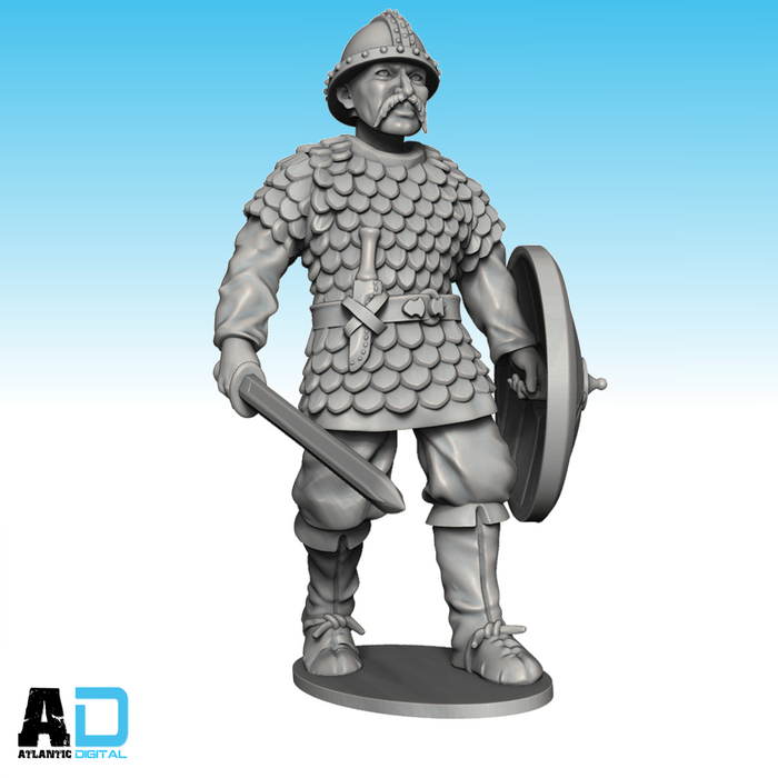 Carolingian Warriors In Scale Armor